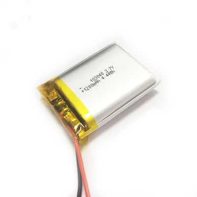 Tidak Ada Kebocoran Baterai Polimer Li 103040 1200mAh 3,7 V Untuk Perangkat Digital