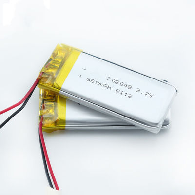 702048 520mah 650mah Baterai Lipo Isi Ulang Portabel 12 Mounth Garansi