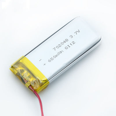702048 520mah 650mah Baterai Lipo Isi Ulang Portabel 12 Mounth Garansi