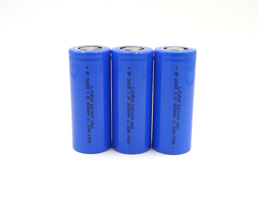 Baterai Lithium Siklus Dalam 580g 3.2v 3000mAh 26650 Sel Baterai LiFePo4